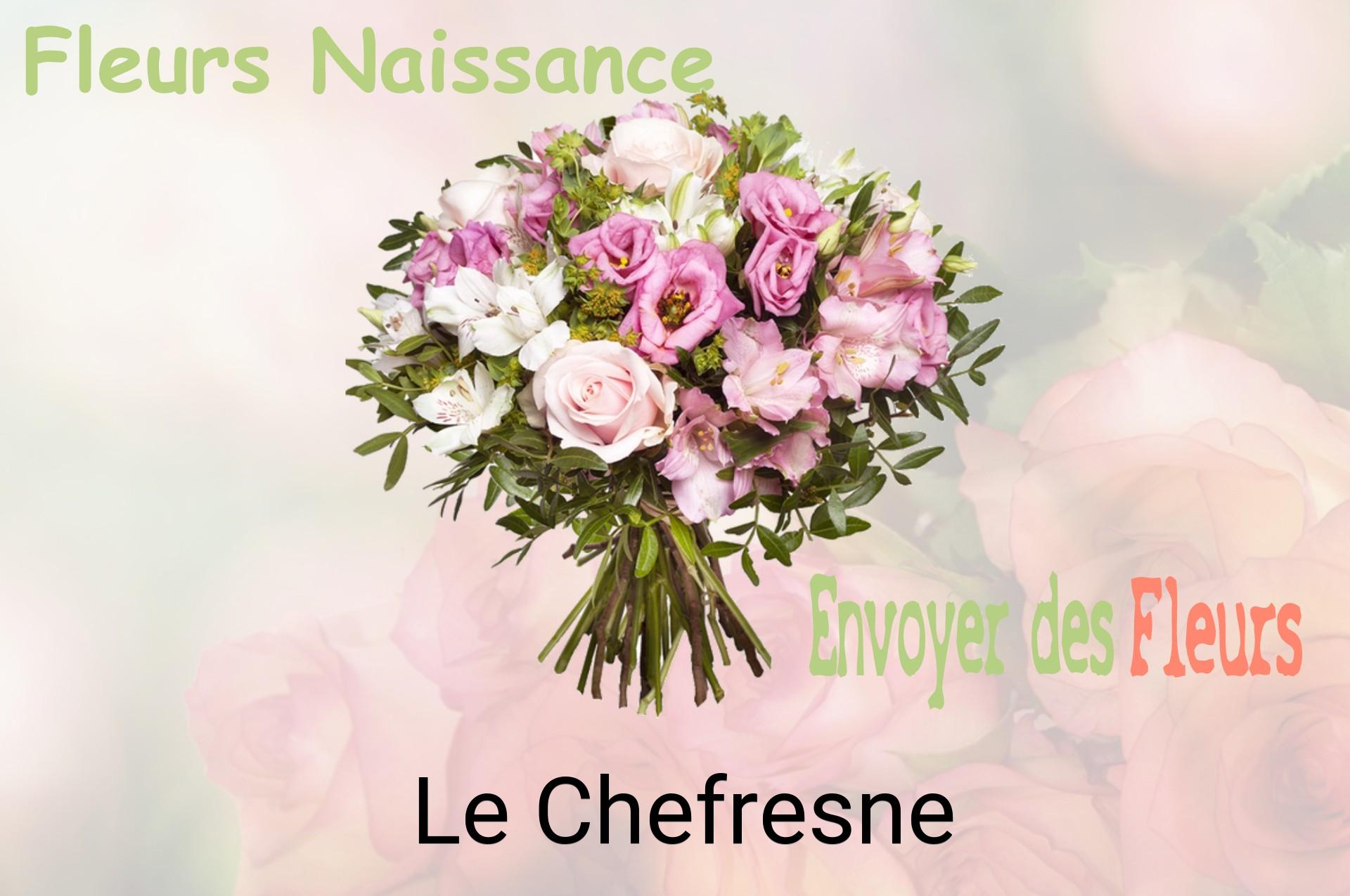 Bouquet de fleurs de naissance livré à Le Chefresne